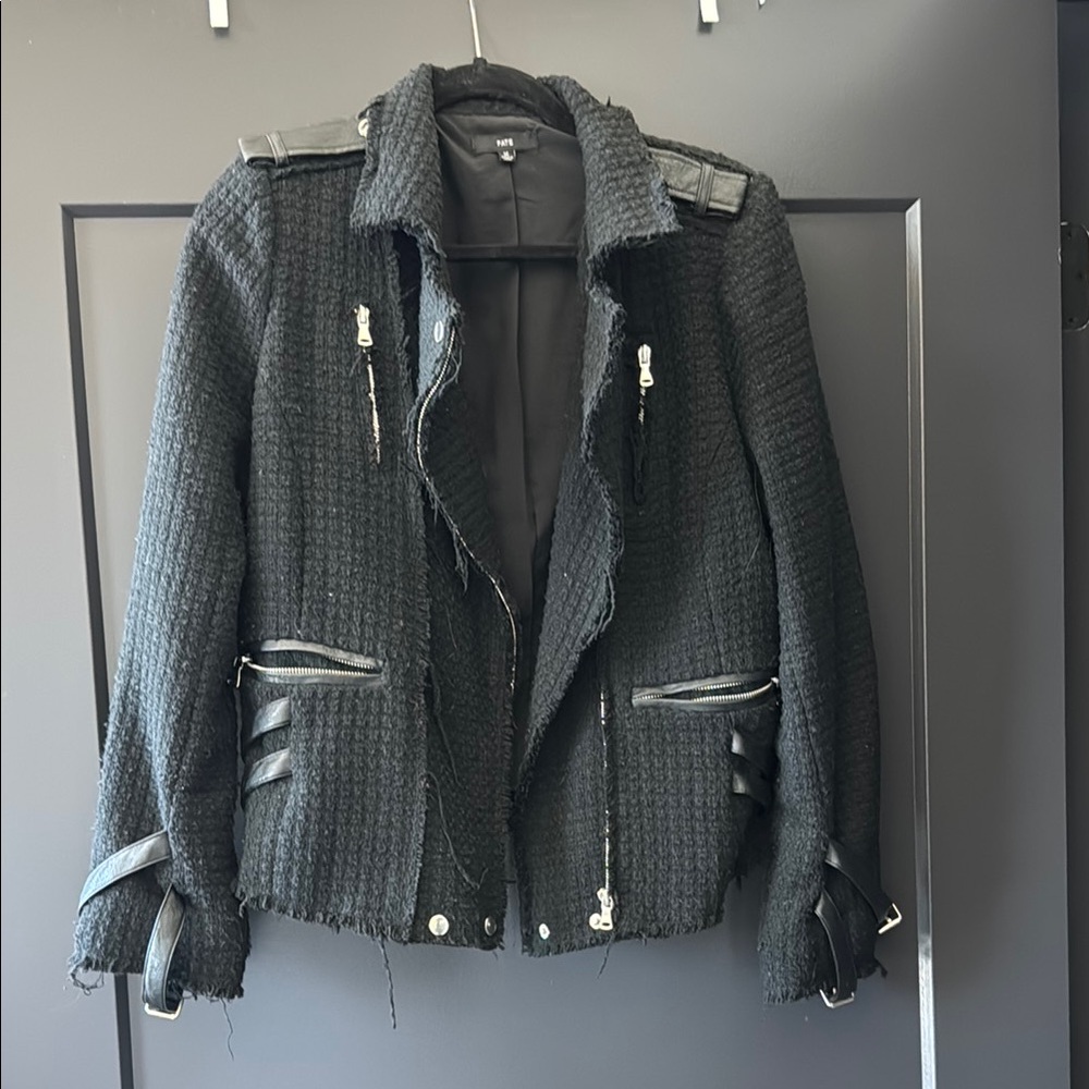 Fate Black Frayed Jacket
